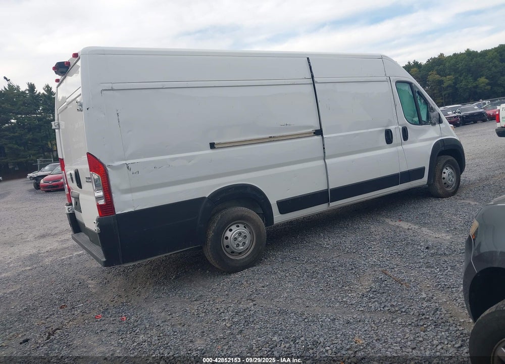2023 RAM PROMASTER 3500 CARGO VAN HIGH ROOF 159 WB EXT VIN: 3C6MRVJG0PE556687