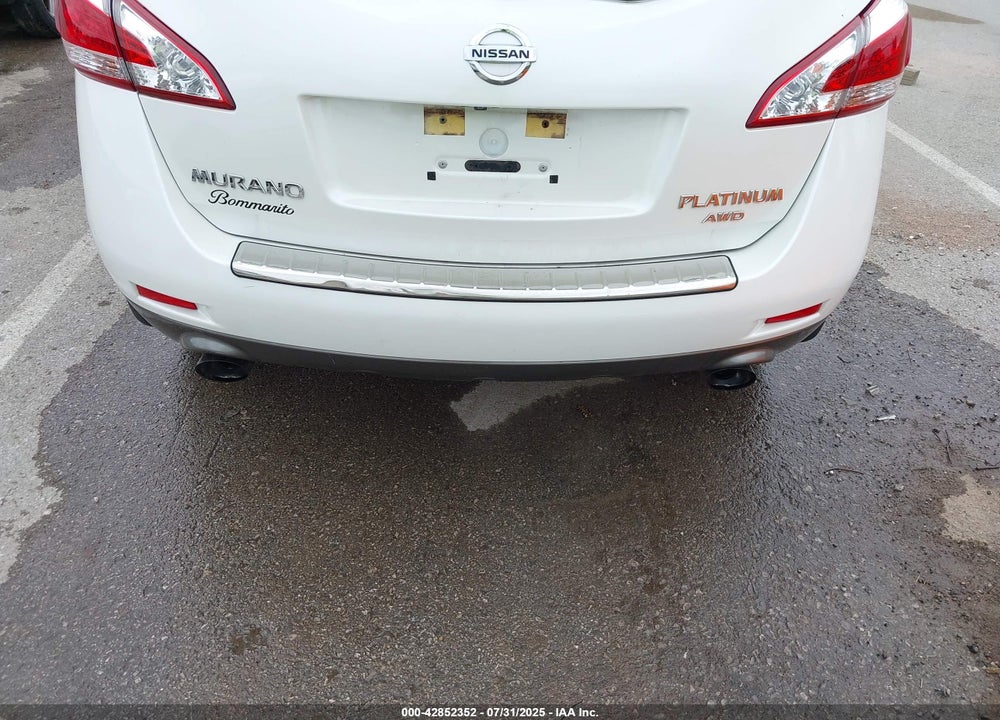 2012 NISSAN MURANO VIN: JN8AZ1MW0CW217424