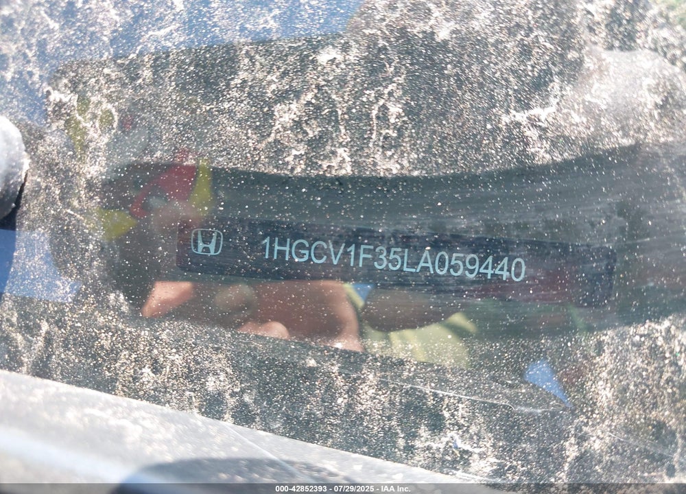 2020 HONDA ACCORD VIN: 1HGCV1F35LA059440