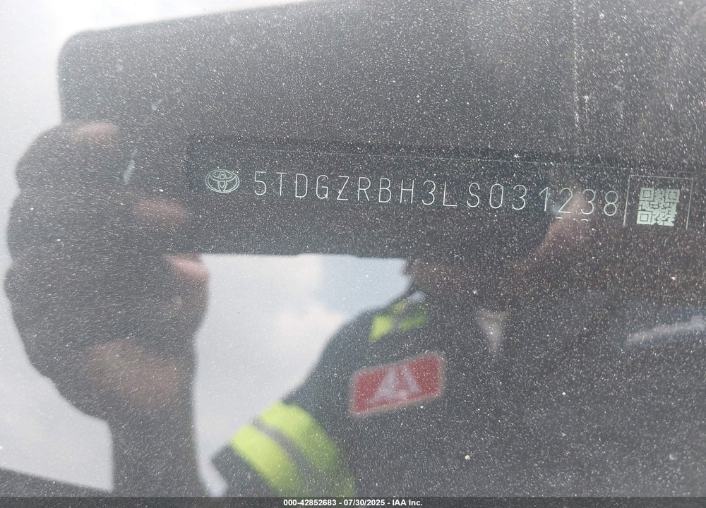 2020 TOYOTA HIGHLANDER VIN: 5TDGZRBH3LS031238