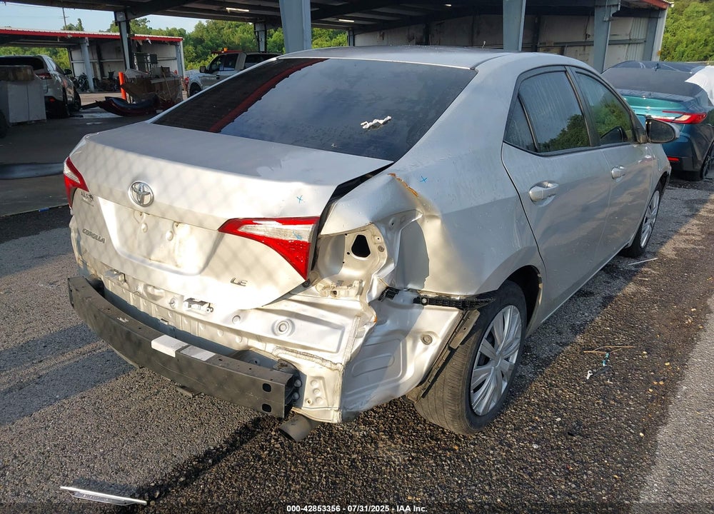 2016 TOYOTA COROLLA VIN: 5YFBURHE7GP556887