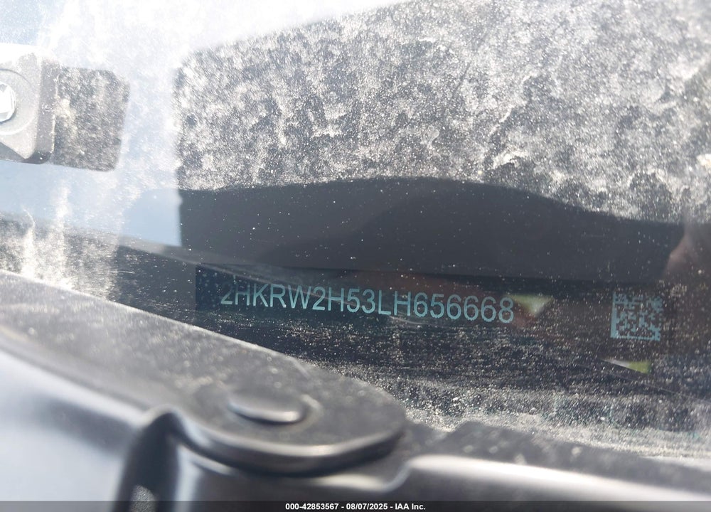2020 HONDA CR-V AWD EX VIN: 2HKRW2H53LH656668