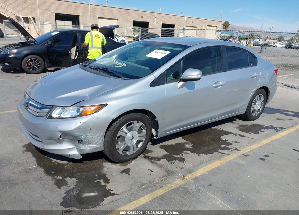2012 HONDA CIVIC HYBRID VIN: JHMFB4F22CS002389