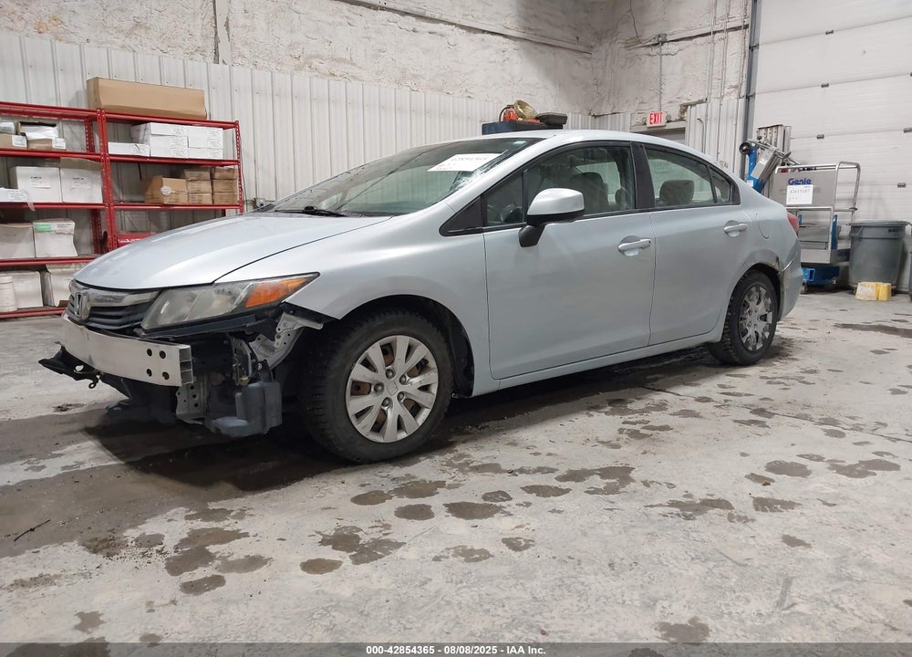 2012 HONDA CIVIC LX VIN: 19XFB2F50CE039718