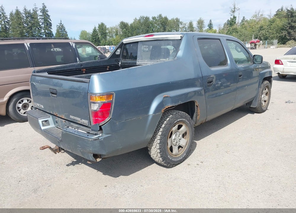 2007 HONDA RIDGELINE VIN: 2HJYK16287H534683