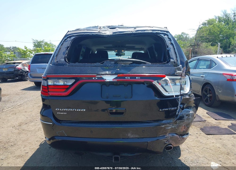 2016 DODGE DURANGO LIMITED VIN: 1C4RDJDGXGC403582