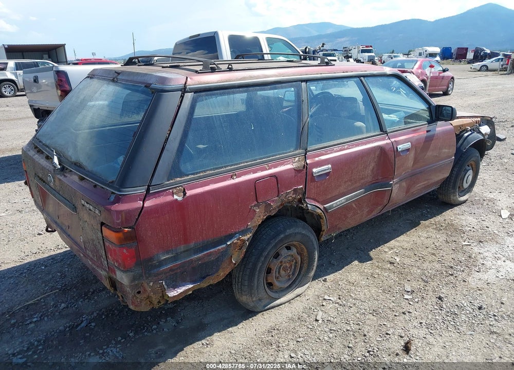 1986 SUBARU GL 4WD VIN: JF2AN53BXGE456523