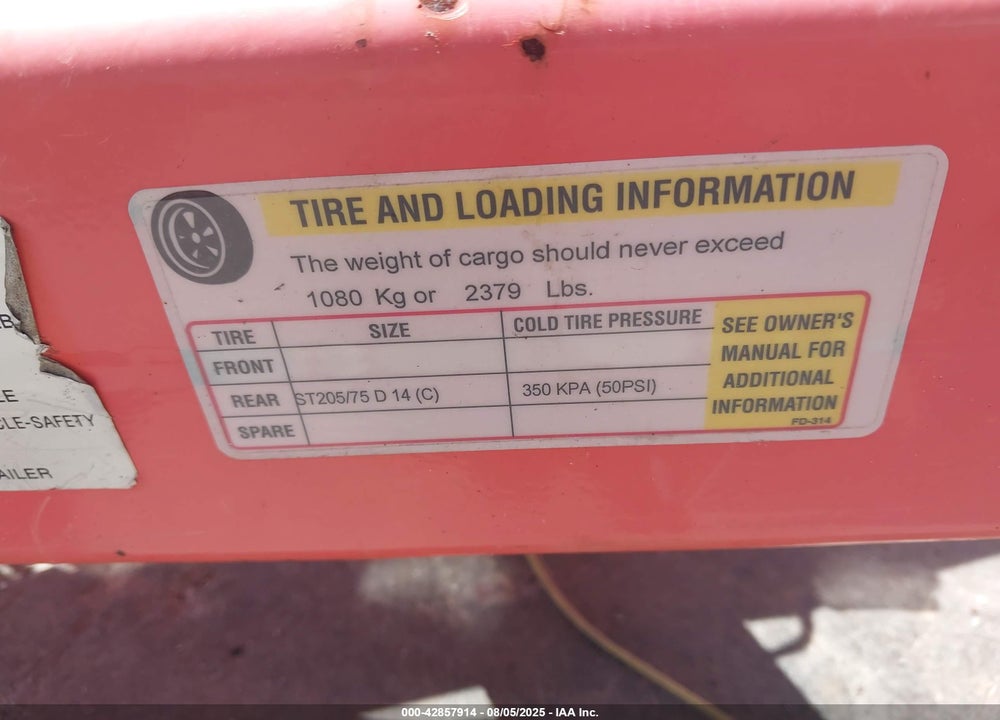 2023 TRAILER LEMCO 6394P CABLE REEL VIN: 1L9L2R11XNP042075