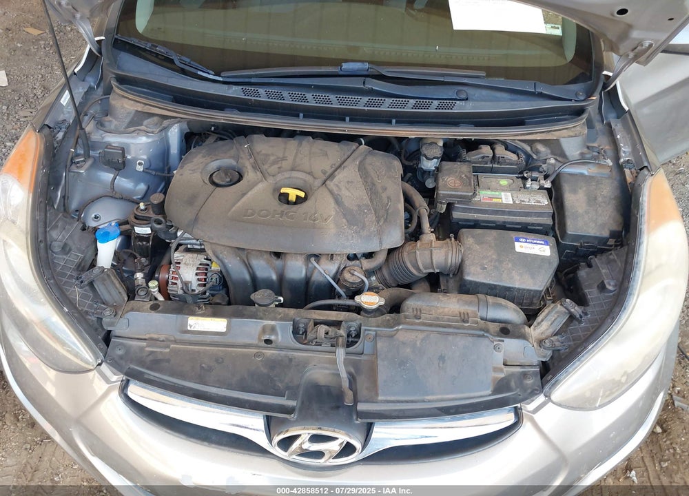 2011 HYUNDAI ELANTRA VIN: KMHDH4AEXBU105809