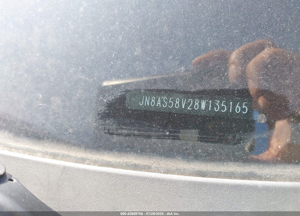 2008 NISSAN ROGUE SL VIN: JN8AS58V28W135165
