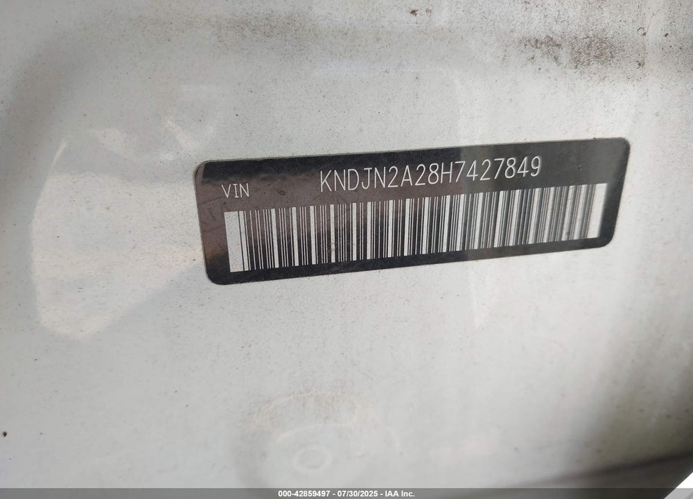 2017 KIA SOUL VIN: KNDJN2A28H7427849