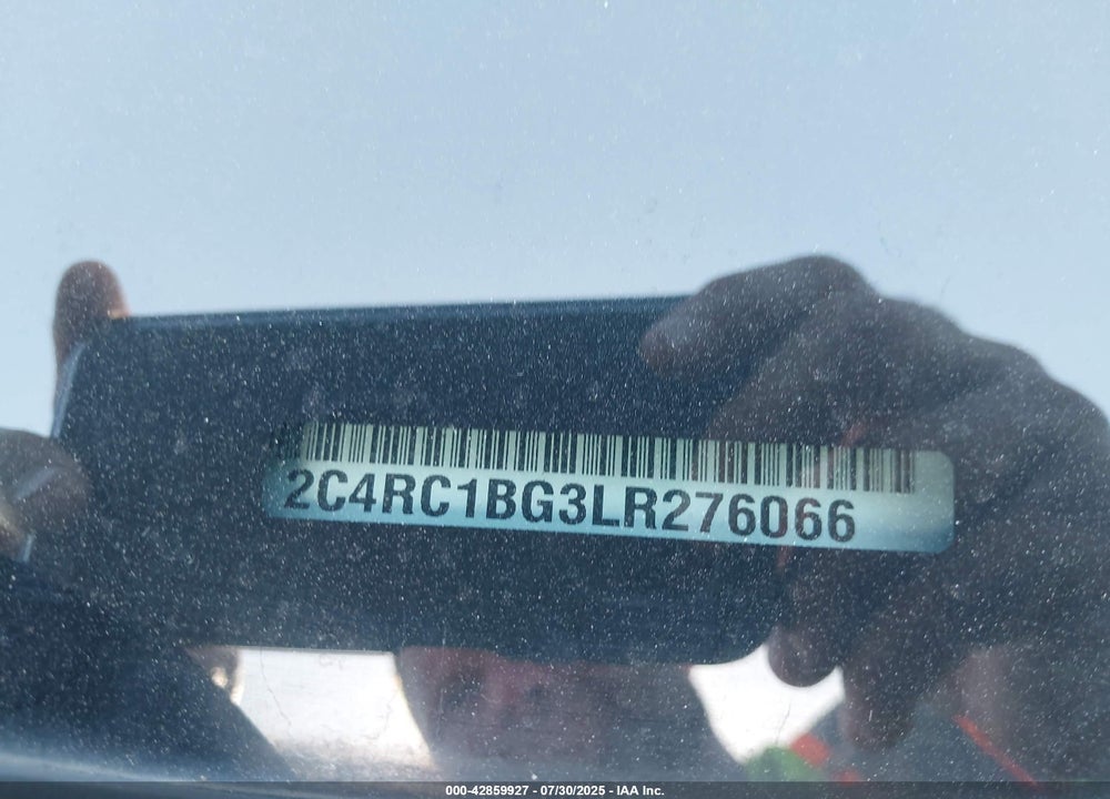 2020 CHRYSLER PACIFICA TOURING L VIN: 2C4RC1BG3LR276066