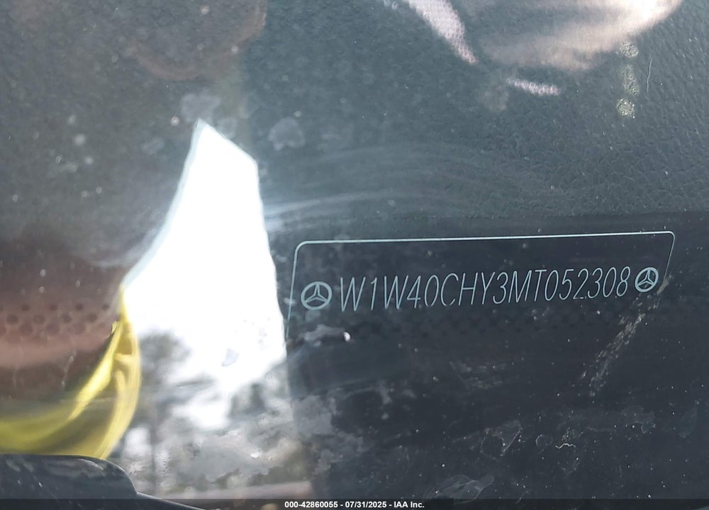 2021 MERCEDES-BENZ SPRINTER 2500 HIGH ROOF I4 VIN: W1W40CHY3MT052308