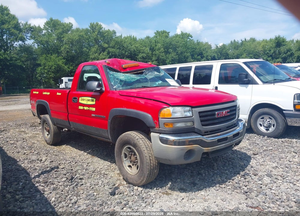 2006 GMC SIERRA 2500HD WORK TRUCK VIN: 1GTHK24U66E133511