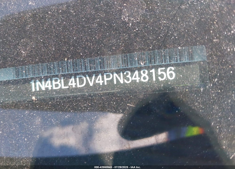 2023 NISSAN ALTIMA VIN: 1N4BL4DV4PN348156
