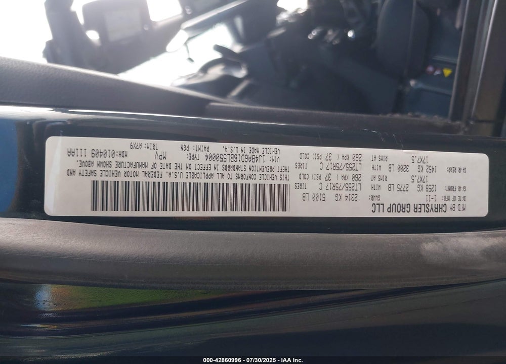 2011 JEEP WRANGLER / VIN: 1J4BA6D16BL550004