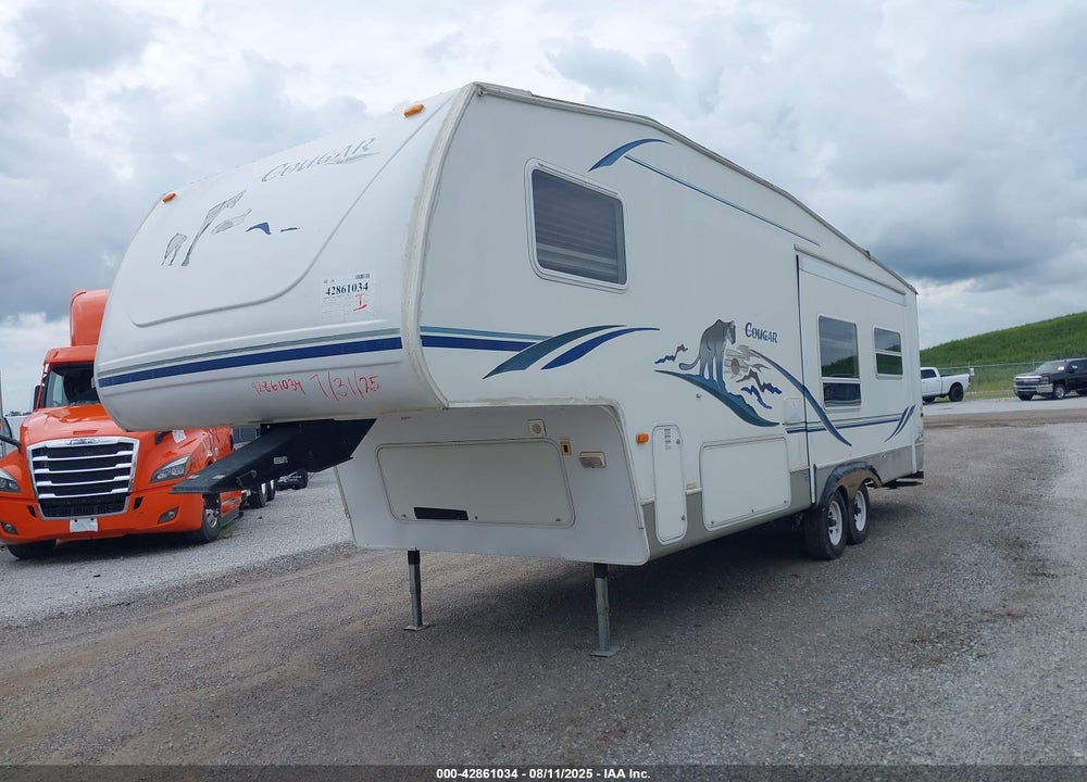 2004 COUGAR 5TH WHEEL VIN: 4YDF285284K041268