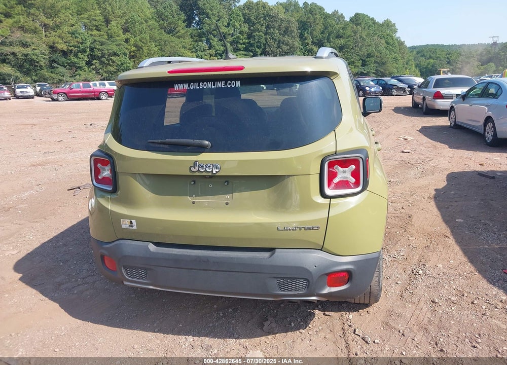 2015 JEEP RENEGADE LIMITED VIN: ZACCJADT8FPB26789
