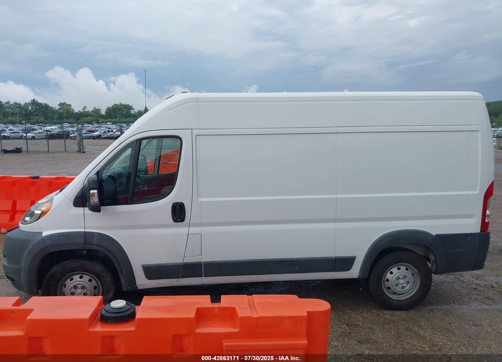 2018 RAM PROMASTER 1500 HIGH ROOF 136 WB VIN: 3C6TRVBG9JE120938