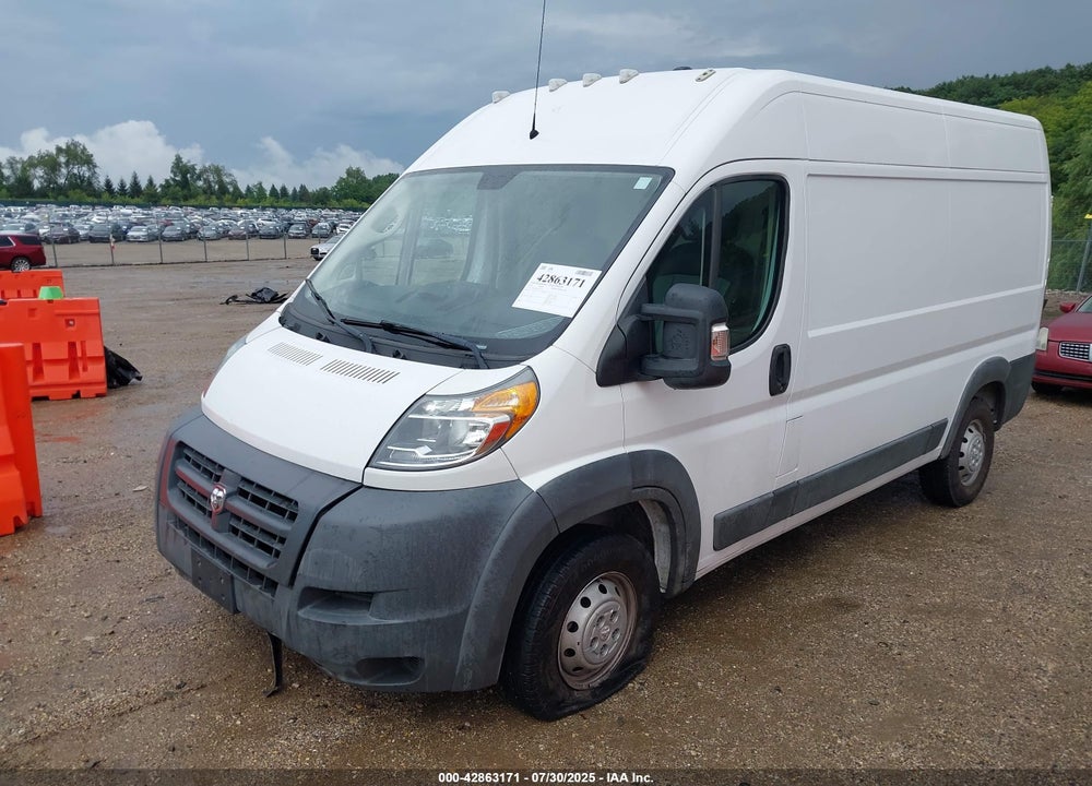 2018 RAM PROMASTER 1500 HIGH ROOF 136 WB VIN: 3C6TRVBG9JE120938