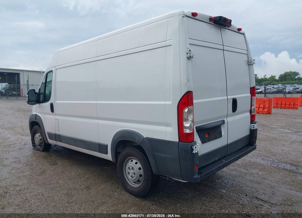 2018 RAM PROMASTER 1500 HIGH ROOF 136 WB VIN: 3C6TRVBG9JE120938