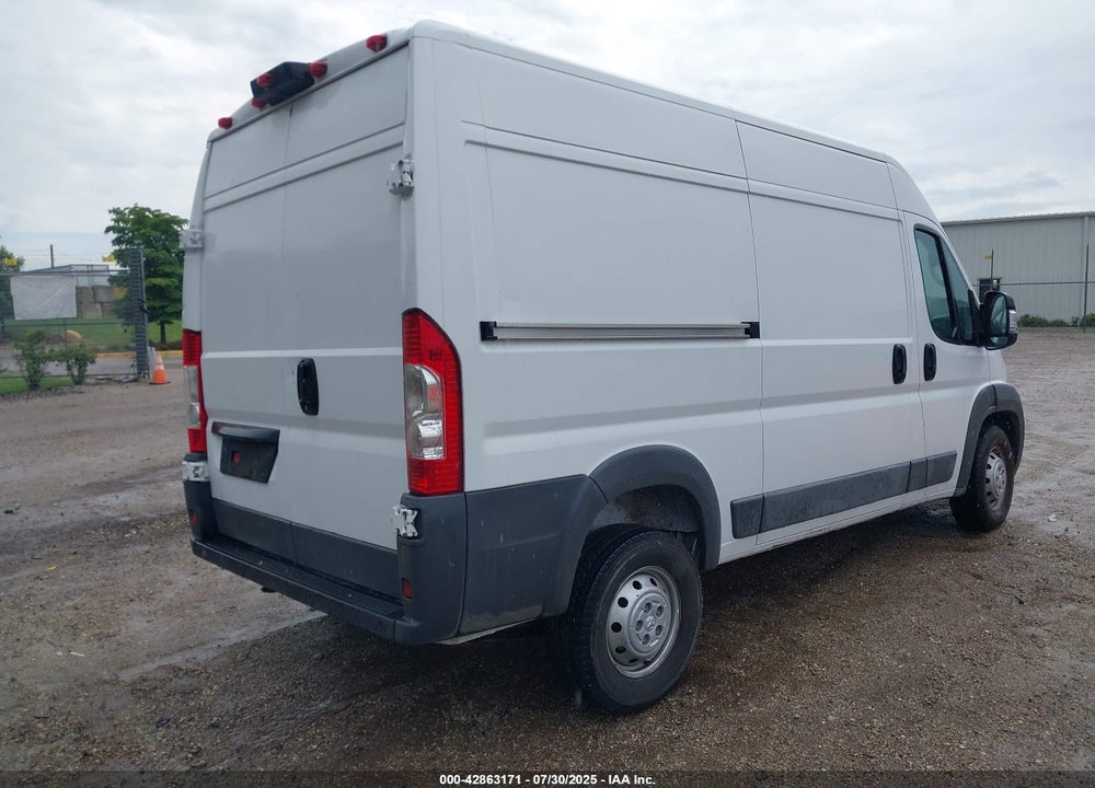 2018 RAM PROMASTER 1500 HIGH ROOF 136 WB VIN: 3C6TRVBG9JE120938