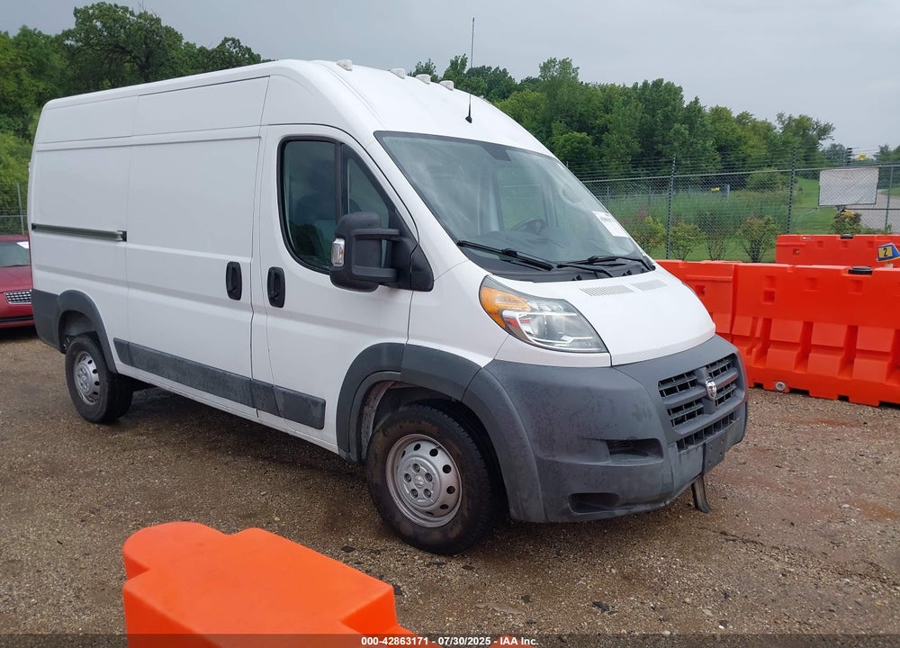 2018 RAM PROMASTER 1500 HIGH ROOF 136 WB VIN: 3C6TRVBG9JE120938