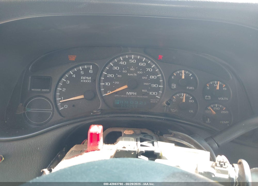 2002 CHEVROLET TAHOE SPECIAL SERVICES VIN: 1GNEK13Z72J257368