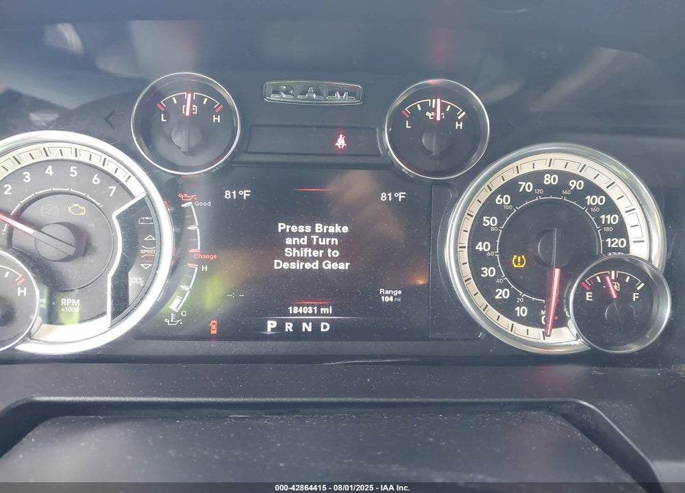 2013 RAM 1500 BIG HORN VIN: 1C6RR7LT5DS685061