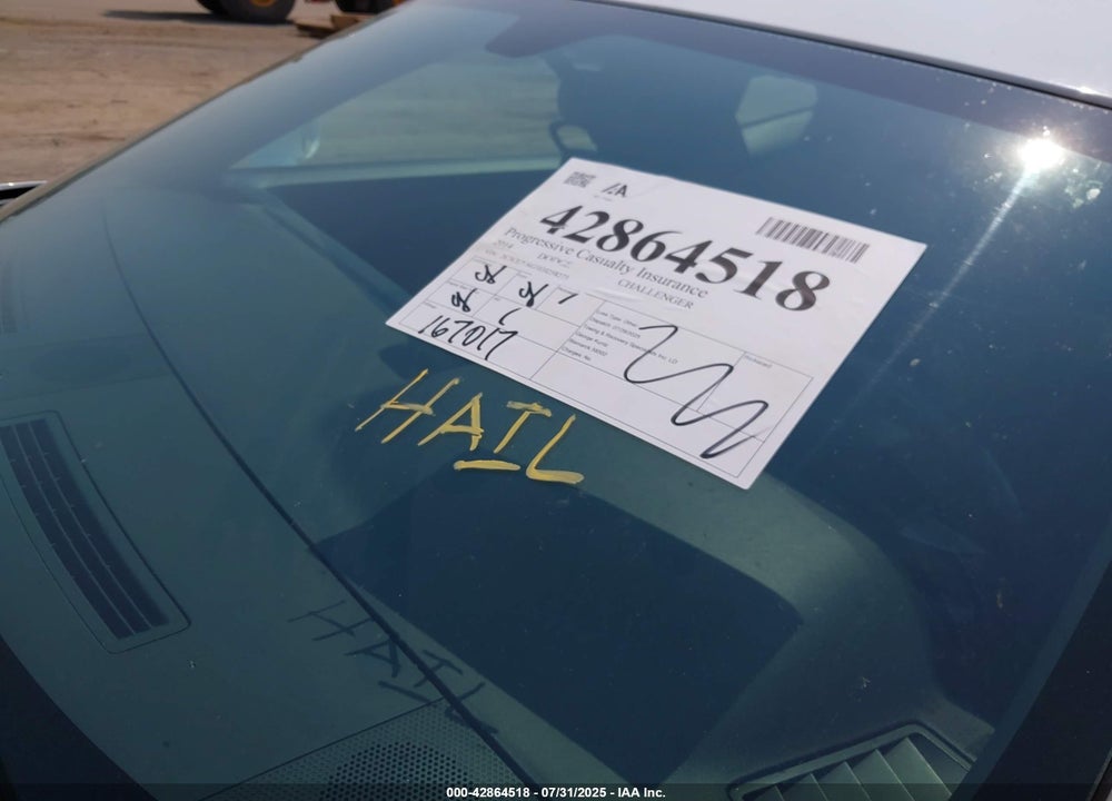 2014 DODGE CHALLENGER SXT VIN: 2C3CDYAG3EH258273