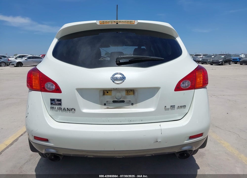 2009 NISSAN MURANO VIN: JN8AZ18W39W115747