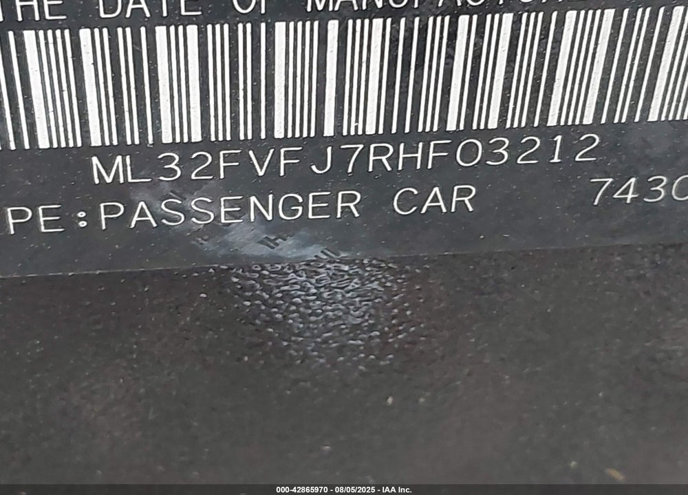 2024 MITSUBISHI MIRAGE G4 SE VIN: ML32FVFJ7RHF03212