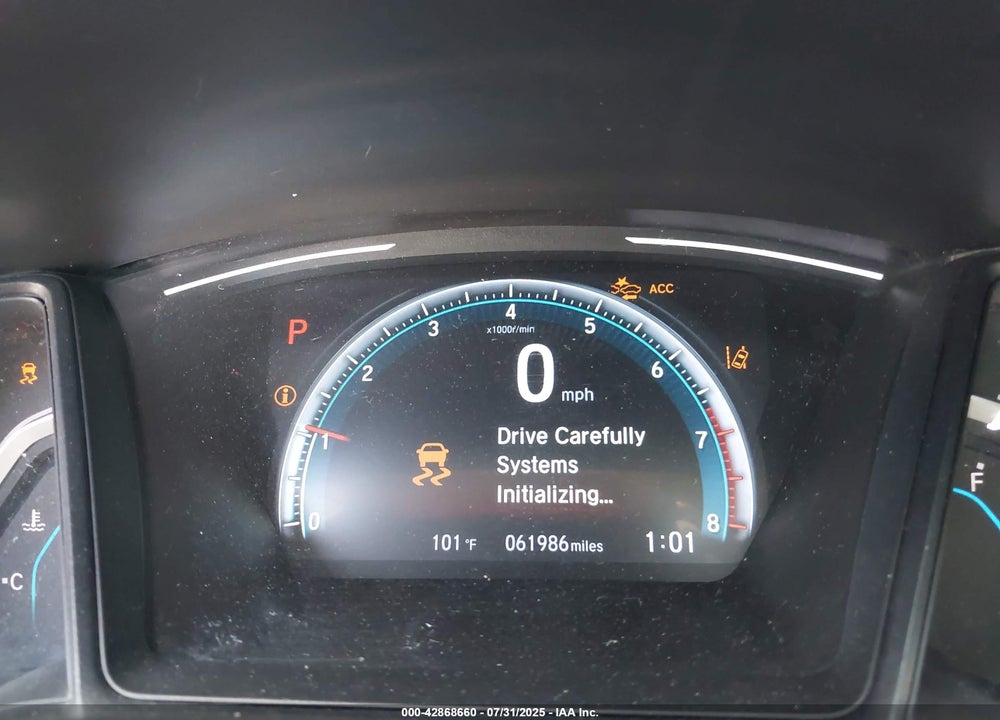 2019 HONDA CIVIC LX VIN: 19XFC2F69KE009444