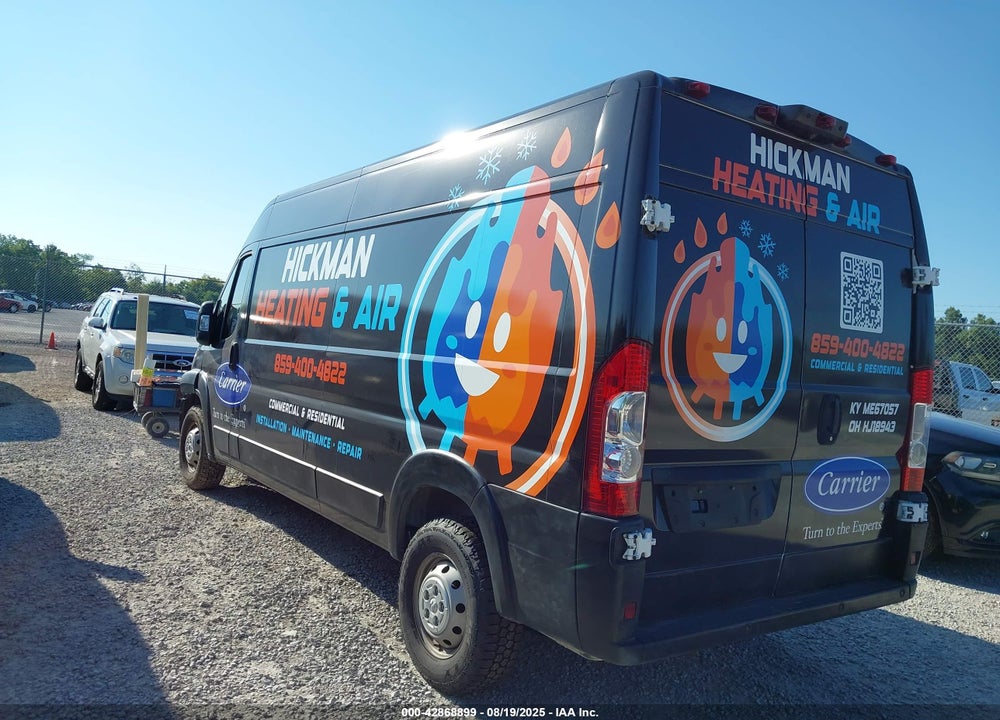 2018 RAM PROMASTER 2500 HIGH ROOF 159 WB VIN: 3C6TRVDG2JE114945