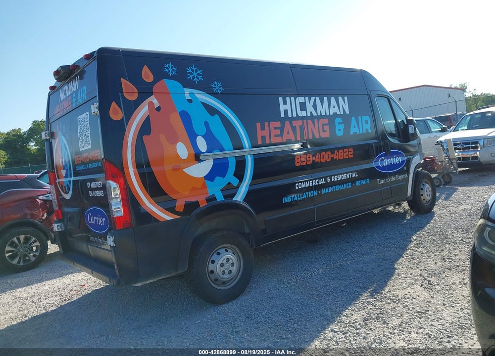 2018 RAM PROMASTER 2500 HIGH ROOF 159 WB VIN: 3C6TRVDG2JE114945