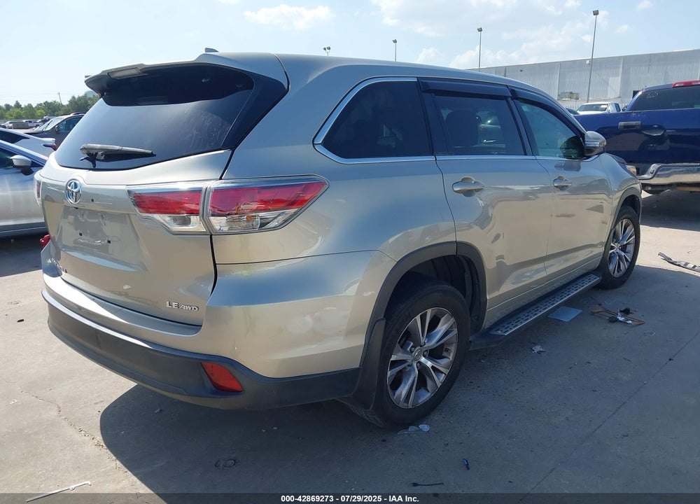 2015 TOYOTA HIGHLANDER VIN: 5TDBKRFH9FS163594