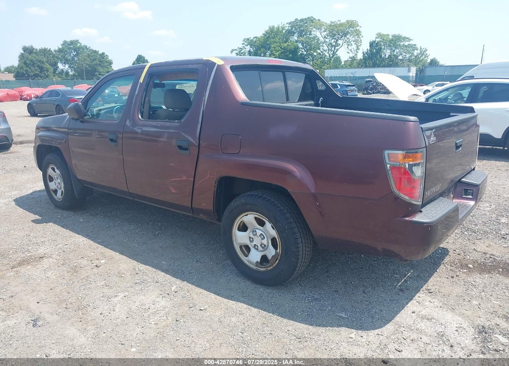 2008 HONDA RIDGELINE VIN: 2HJYK16278H539942