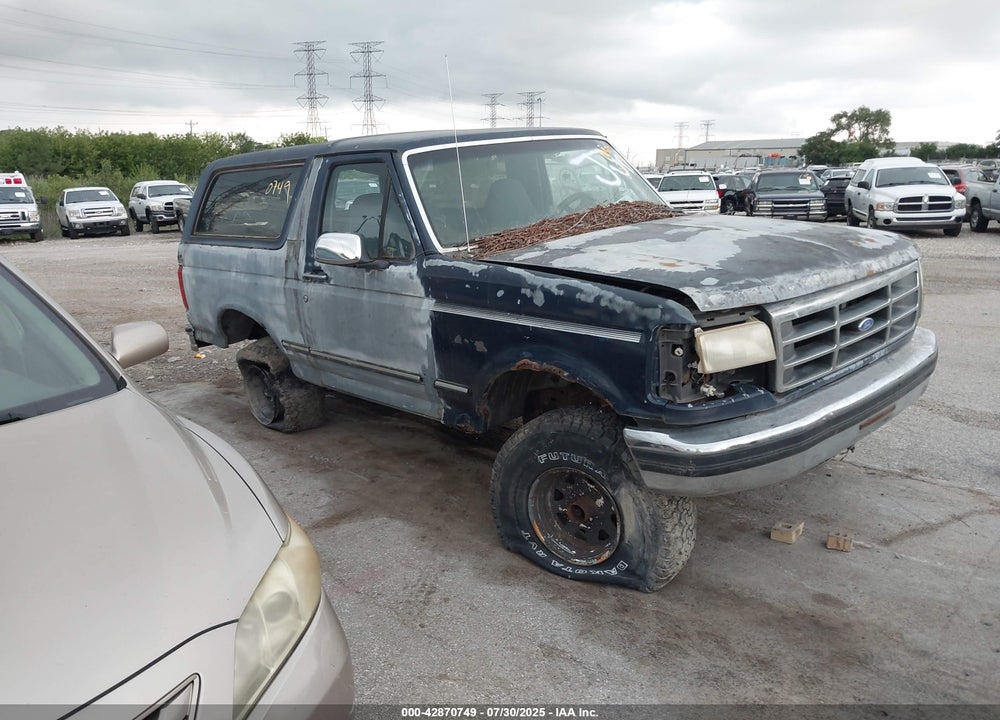 1993 FORD BRONCO U100 VIN: 1FMEU15N1PLA41018