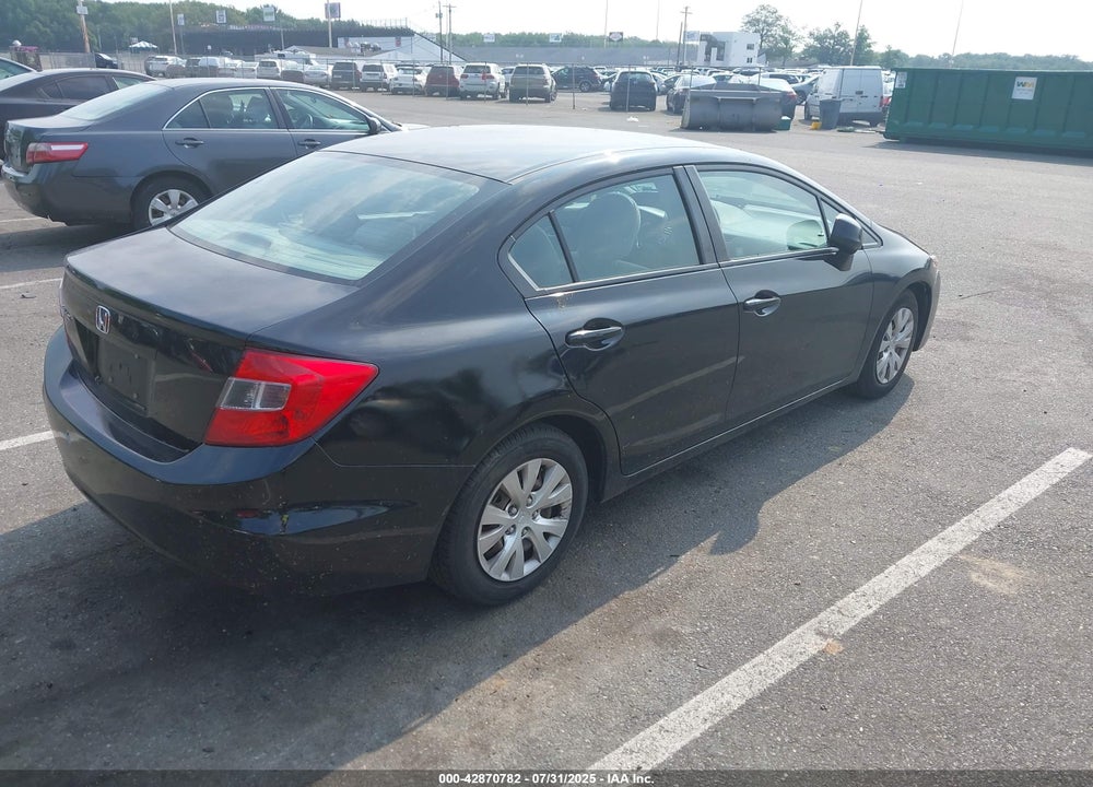 2012 HONDA CIVIC LX VIN: 19XFB2F59CE350001