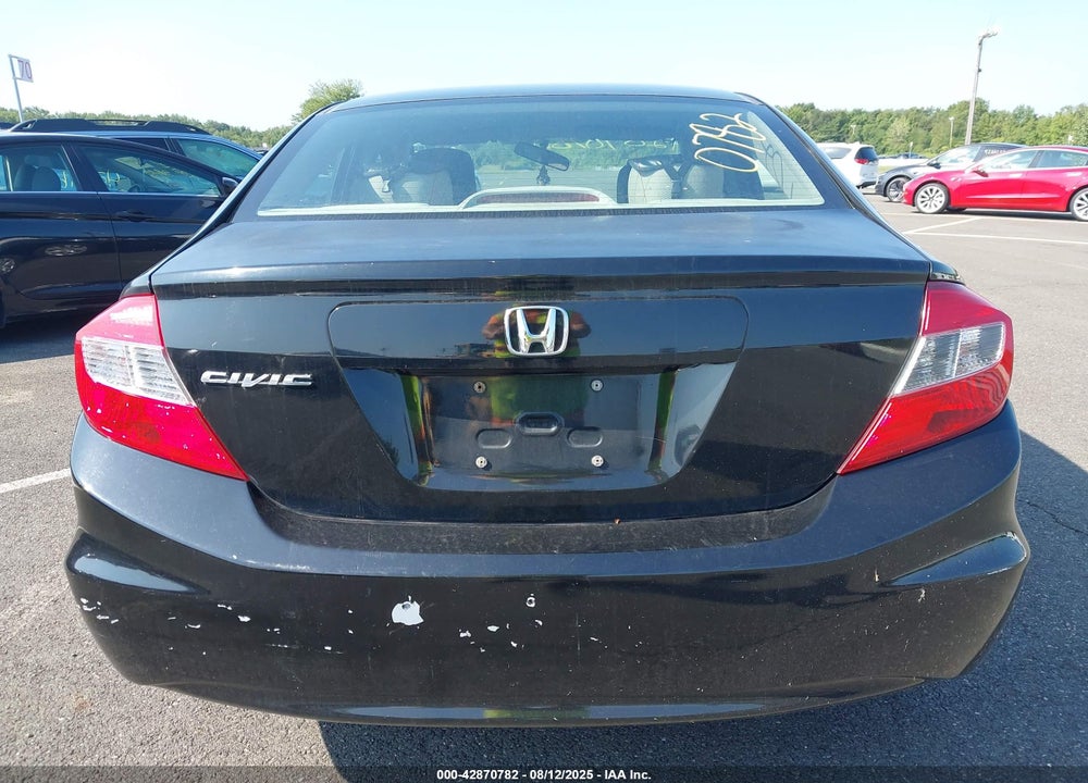 2012 HONDA CIVIC LX VIN: 19XFB2F59CE350001