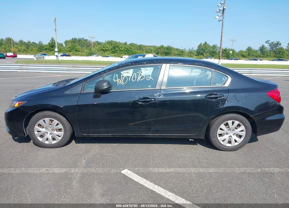 2012 HONDA CIVIC LX VIN: 19XFB2F59CE350001
