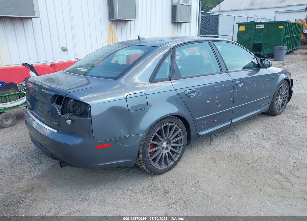 2008 AUDI A4 VIN: WAUEH78E38A042138