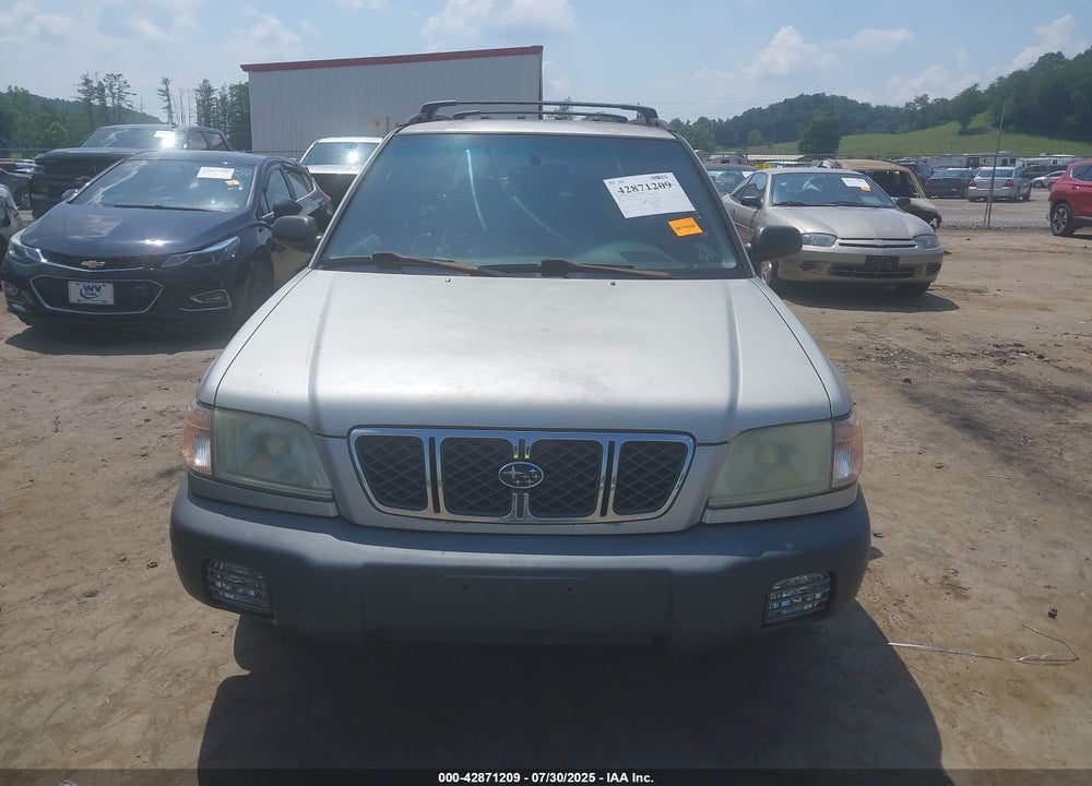 2001 SUBARU FORESTER L VIN: JF1SF635X1H713269