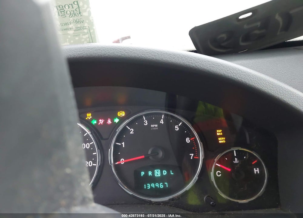 2008 JEEP LIBERTY LIMITED EDITION VIN: 1J8GN58KX8W288162