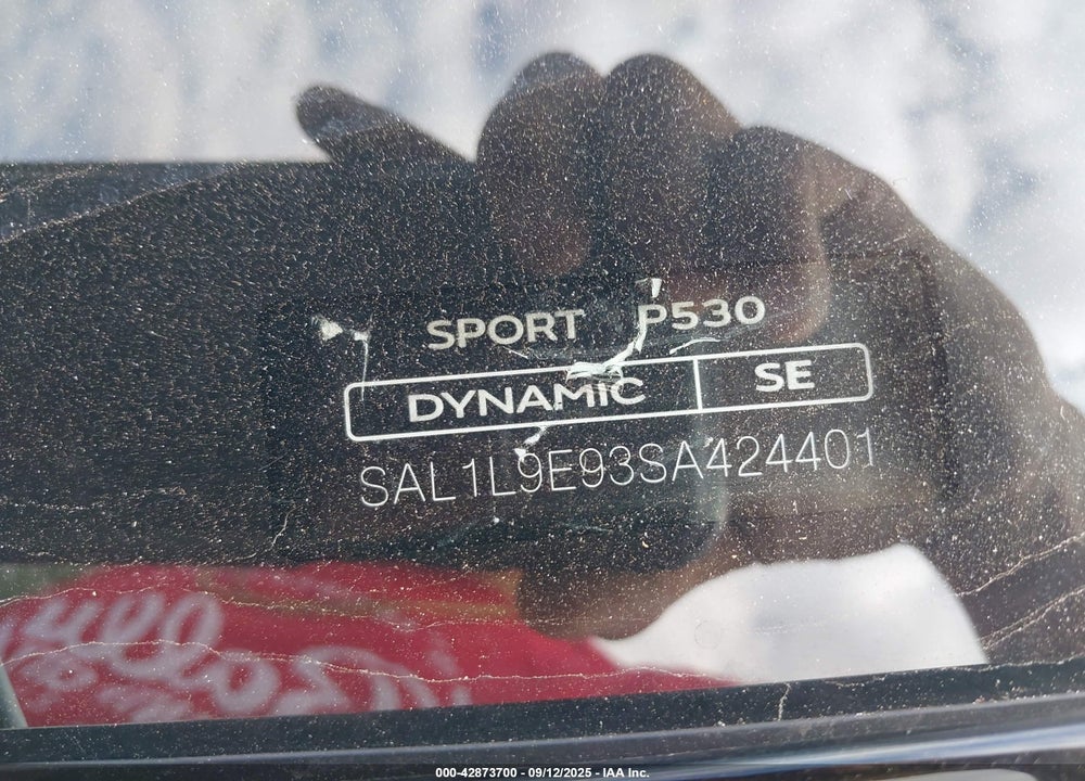 2025 LAND ROVER RANGE ROVER SPORT VIN: SAL1L9E93SA424401