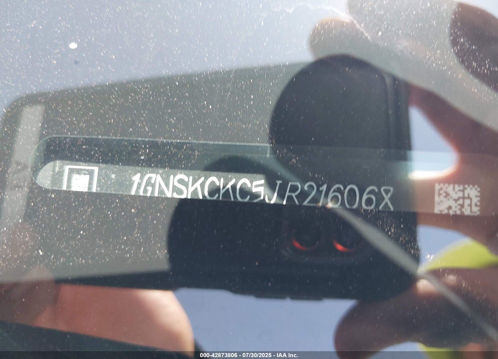 2018 CHEVROLET TAHOE VIN: 1GNSKCKC5JR216068