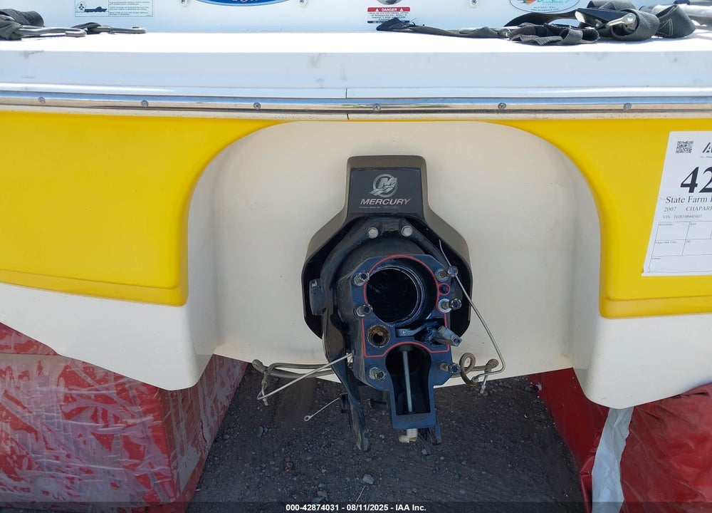 2007 CHAPARRAL BOAT VIN: FGB74844F607