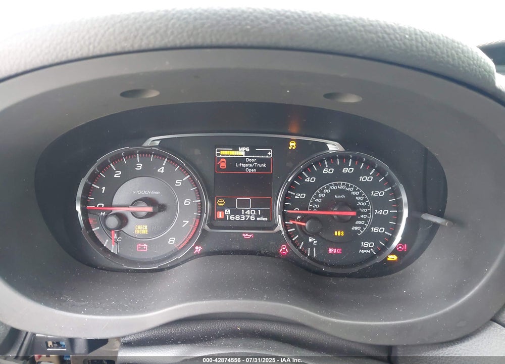 2020 SUBARU WRX VIN: JF1VA1A65L9800049