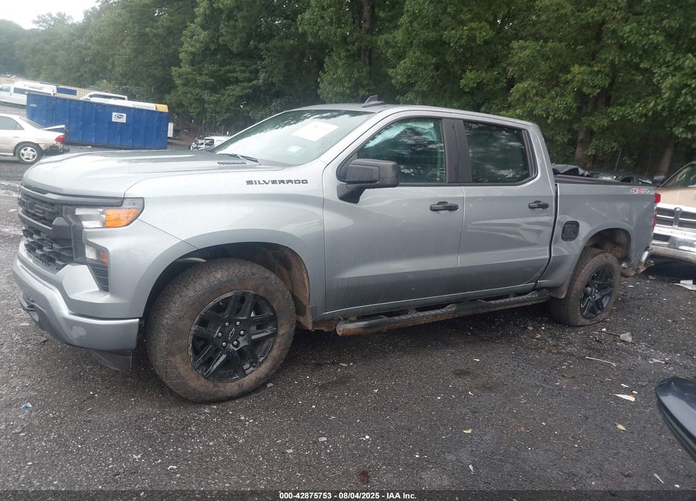 2025 CHEVROLET SILVERADO 1500 4WD SHORT BED CUSTOM VIN: 1GCPKBEKXSZ227760