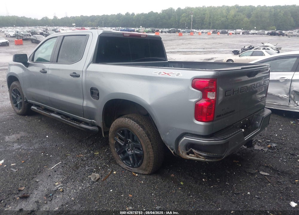2025 CHEVROLET SILVERADO 1500 4WD SHORT BED CUSTOM VIN: 1GCPKBEKXSZ227760